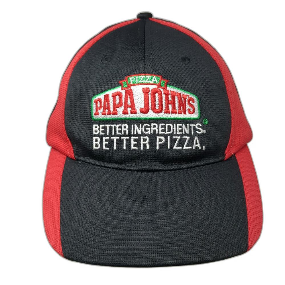 Papa Johns Pizza Better Ingredients Better Pizza Baseball Cap Black One Size Hat